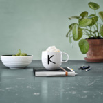 Mug Letters K 13x10x8cm