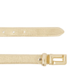 DOUBLE L - Ceinture 25Mm Ajustable Boucle Couverte - DORE