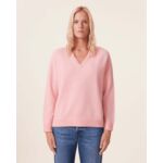 Pull Kiki Pull Cachemire Col V Oversize Femme, 4 fils