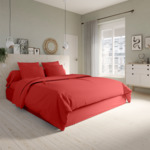 Housse de couette Studio Coton Rouge