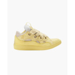 Leather Curb Sneaker - Yellow