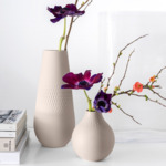 Manufacture Collier vase, 11,5 x 26 cm, Carré, beige