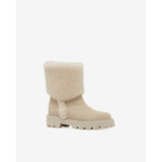 Boots En Cuir Et Shearling Moon