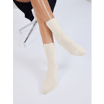 Chaussettes cachemire Irene ECRU