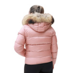 Veste pour fille à capuche fixe