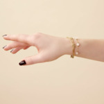 Bracelet Andrea Gold/pink