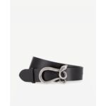 Ceinture En Cuir Avec Boucle Serpent