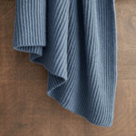 BOSS Home - Plaid en tricot bleu, Zealand