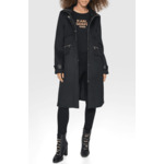 OFFICIER MANTEAU WITH PU TRIM FEMME