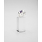 Blinggs Bague Soleil - Argent 925 - Zircon Lavande