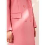 Manteau Marcus-rose en drap caban