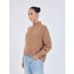 Pull col montant en laine Franek FAUVE