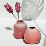 Perlemor Home - Petit vase, rose pâle, en porcelaine haut de gamme