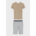 Pyjama En Tricot Pour Hommes - Corda/Grigio Melange