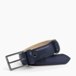 Ceinture homme avec boucle carrée Martin en cuir lisse