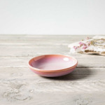 Perlemor Coral - Petite assiette creuse, rose, en porcelaine haut de gamme