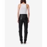 Pantalon Droit En Cuir Aysel