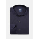 Chemise Bleu Marine En Coton Nylon Extensible Slim Fit