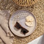 Perlemor Sand - Assiette plate, beige, en porcelaine haut de gamme