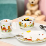 Hungry as a Bear Assiette plate pour enfants 21,5x21,5x1,5cm