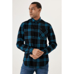 Men Shirt Blue