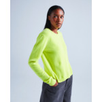 Cardigan cachemire sunniva JAUNE FLUO