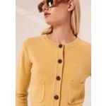 Gilet Gyslain-jaune en laine