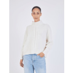 Pull col montant en laine Franek ECRU