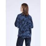 Pull poncho en cachemire avec motifs Tag CHARBON_NOIR