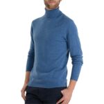 Pull homme col roulé uni Nachrol en cachemire