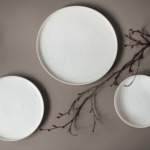 Winter Glow - Petite assiette à rebords, en porcelaine, blanche