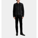 Blouson Moto Denim Noir Homme