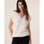 Pull willow Pull Cachemire Col V Sans Manches, 8 fils