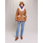 Manteau court shearling