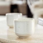 Winter Glow - Tasse sans anse, blanche, en porcelaine