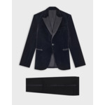 Veste de smoking Gislain en velours marine