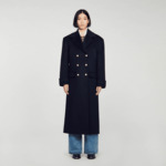 Manteau long oversize double face