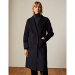 Manteau Glenda en laine marine