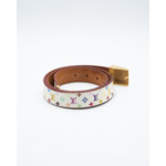 Ceinture - Monogram Carre Belt - White