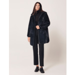 Manteau Milor-Manteau mi-long réversible marine