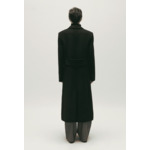 Manteau droit mi-long noir