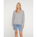 Pull Kiki Pull cachemire col v oversize femme