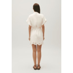 Robe chemise courte broderie anglaise