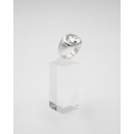 Blinggs Bague Moon - Argent 925 - Spinelle Bleu Saphir