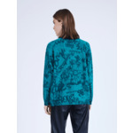 Pull poncho en cachemire avec motifs Tag EMERAUDE_ABYSSE