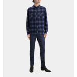 Chemise À Carreaux Bleus Homme