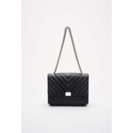 Sac Angela quilt cuir noir