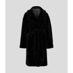 FAUX MINK LONG COAT FEMME