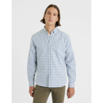 Chemise Gaspard à carreaux bleu clair