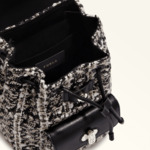 DANAE MINI BACKPACK - TESSUTO CHECK BOUCLE PADDED+VITELLO SIDNEY